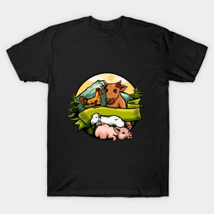 Animal Husbandry Illustration T-Shirt
